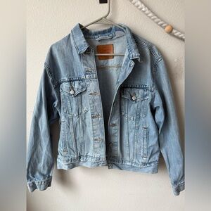 Levi's Light Blue Denim Jacket with Brown Patch